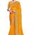 Designer mustard heavy zari embroidery zarkan boder silk saree