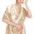 Designer white heavy zari embroidery zarkan boder silk saree