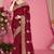 Designer maroon heavy zari embroidery zarkan boder silk saree