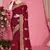 Designer maroon heavy zari embroidery zarkan boder silk saree