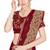 Designer maroon heavy zari embroidery zarkan boder silk saree