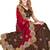 Red designer zari resham multi embroidery satin silk saree