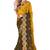 Mustard designer zari resham multi embroidery satin silk saree