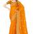 Designer mustard zari embroidery zarkan work silk saree