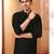 Straight art silk black solid collar neck with embroidery kurta payjama