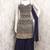 Blue georgette with sequence embroidered work top with plazzo and dupatta