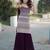 Wine georgette with sequence embroidered work top with plazzo and dupatta