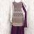 Wine georgette with sequence embroidered work top with plazzo and dupatta
