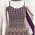 Wine georgette with sequence embroidered work top with plazzo and dupatta