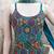 Heavy chinon with embroidery work top with plazzo and dupatta