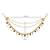 I jewels  indian wedding bollywood pearl layered hair chain/ear chain accessories with hook for women (e3213g)