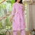 Aaysa Women Floral Printed Pleated Pure Cotton Kurta Set
