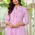 Aaysa Women Floral Printed Pleated Pure Cotton Kurta Set