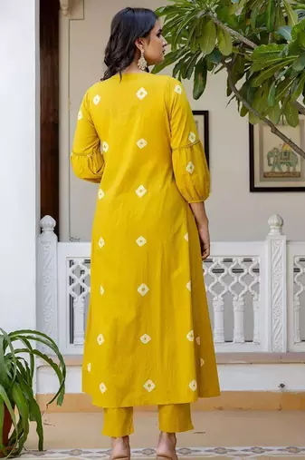  Women Ethnic Motifs Embroidered Cotton Anarkali Kurta with Trousers & Dupatta