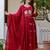 Women Ethnic Motifs Embroidered Cotton Anarkali Kurta with Trousers & Dupatta