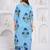 Aaysa Women Striped Printed Cotton Kurta with Trousers