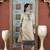 Beige embroidered silk straight cut kurta pants set