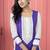 Purple embroidered silk straight cut kurta pants set