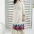 Beige embroidered silk straight cut kurta sharara set