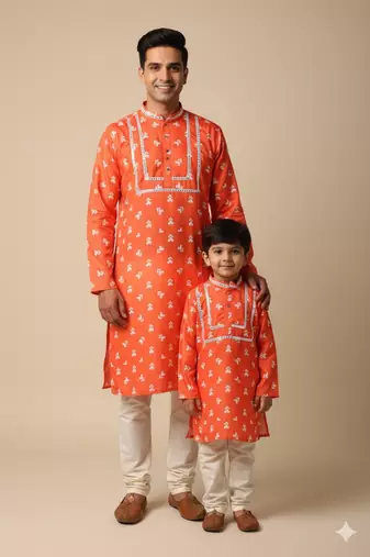 Father & son garba kurta set