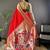Red silk blend zari weaving butti kanchipuram saree