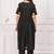 Aaysa Women Woven Design Embroidered Cotton Kurta with Trousers