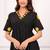 Aaysa Women Woven Design Embroidered Cotton Kurta with Trousers