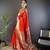 Red silk Blend zari weaving butti kanchipuram saree