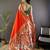 Red silk Blend zari weaving butti kanchipuram saree