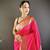 Pink silk Blend zari weaving butti kanchipuram saree
