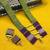 L.green handloom fabric long necklace