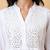 Women’s cotton embroidered a-line mini dress | 3/4 sleeve tiered short dress