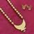 Godlen hand painted wooden chandrakor necklace