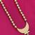Godlen hand painted wooden chandrakor necklace