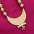 Godlen hand painted wooden chandrakor necklace