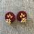 Pink handloom fabric jewelery