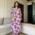 Aaysa Floral Printed V-Neck Pure Cotton Kurta with Trousers