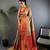 Copper silk leheriya meenakari zari weaves dharmavaram saree