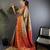 Copper silk leheriya meenakari zari weaves dharmavaram saree