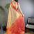 Copper silk leheriya meenakari zari weaves dharmavaram saree