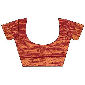 Copper silk leheriya meenakari zari weaves dharmavaram saree 5