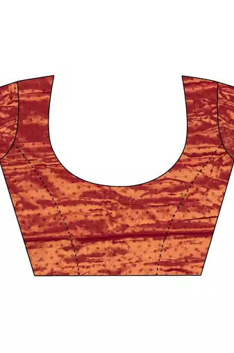 Copper silk leheriya meenakari zari weaves dharmavaram saree