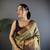 Grey silk leheriya meenakari zari weaves dharmavaram saree