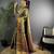 Olive silk leheriya meenakari zari weaves dharmavaram saree