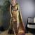 Copper silk leheriya meenakari zari weaves dharmavaram saree
