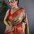 Beige silk leheriya meenakari zari weaves dharmavaram saree