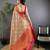 Pink silk leheriya meenakari zari weaves dharmavaram saree