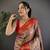 Purple silk leheriya meenakari zari weaves dharmavaram saree