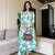 Aaysa Women Floral Printed Regular Pure Cotton Kurta with Trousers