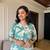 Aaysa Women Floral Printed Regular Pure Cotton Kurta with Trousers